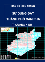 Bản đồ hiện trạng sử dụng đất thành phố Cẩm Phả – T. Quảng Ninh – Tỷ lệ 1/10.000