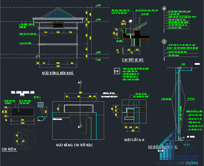 bản vẽ thiết kế chi tiết nhà bơm PCCC