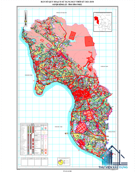 Hình ảnh bản đồ quy hoạch sử dụng đất huyện Sông Lô 