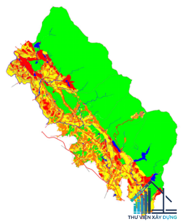 Hình ảnh sơ đồ đánh giá đất đai đô thị Tam Đảo 