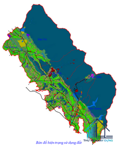 Hình ảnh sơ đồ hiện trạng sử dụng đất đô thị Tam Đảo 